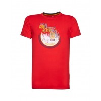 Tricou cu imprimeu Construct rosu, 180 gr/mp - ARDON