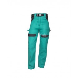 Pantaloni de lucru dama verde COOL TREND, 100% bumbac, 260gr/mp - ARDON