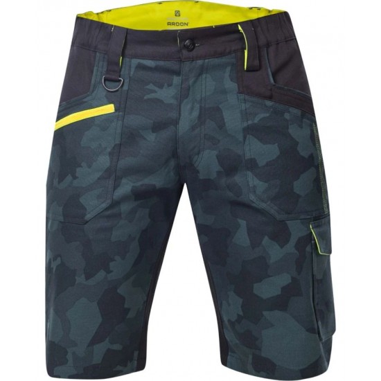 Pantaloni Scurti Creatron Camo Verde