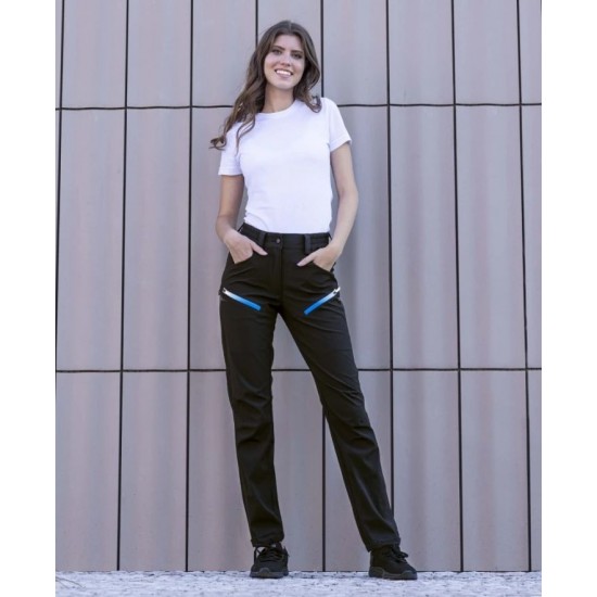Pantaloni Softshell Creatron Negru Albastru