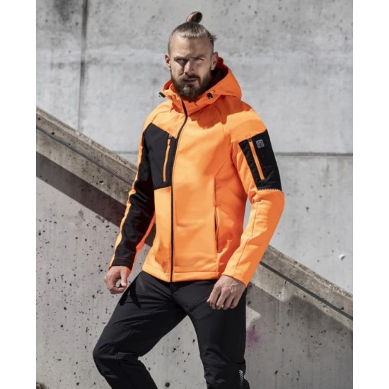Geaca Softshell Cityconic Portocaliu Hi Vis