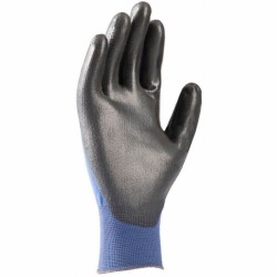 Manusi LITE TOUCH NY A PLM PU ALBASTRU NEGRU