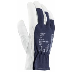 Manusi PONY PIELE CAPRA BBC GRI BLEUMARIN
