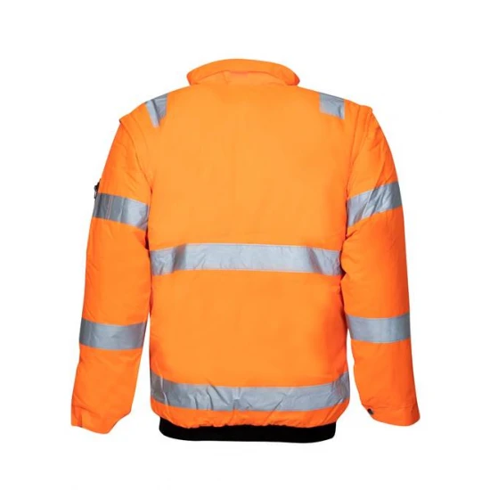 Jachetă, geacă reflectorizanta de iarnă, 2 în 1 cu mâneci detașabile Jachetă, geacă reflectorizanta de iarnă, 2 în 1 cu mâneci detașabile