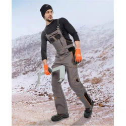 Pantaloni salopeta cu pieptar Vision iarna, 60% poliester - 40% bumbac, 260gr/mp - ARDON