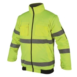 Jachetă, geacă reflectorizanta de iarnă, 2 în 1 cu mâneci detașabile