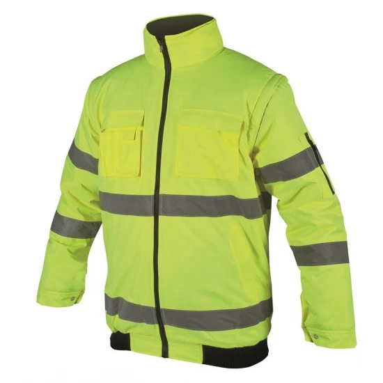 Jachetă, geacă reflectorizanta de iarnă, 2 în 1 cu mâneci detașabile Jachetă, geacă reflectorizanta de iarnă, 2 în 1 cu mâneci detașabile