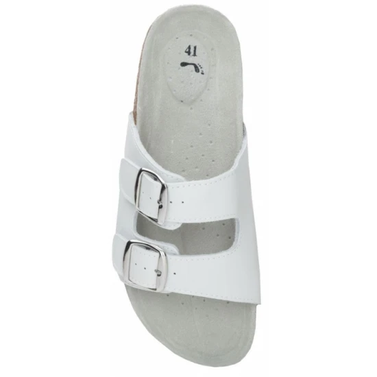 Papuci MARS albi piele despicata+PU talpa pluta - ARDON Papuci MARS albi piele despicata+PU talpa pluta - ARDON